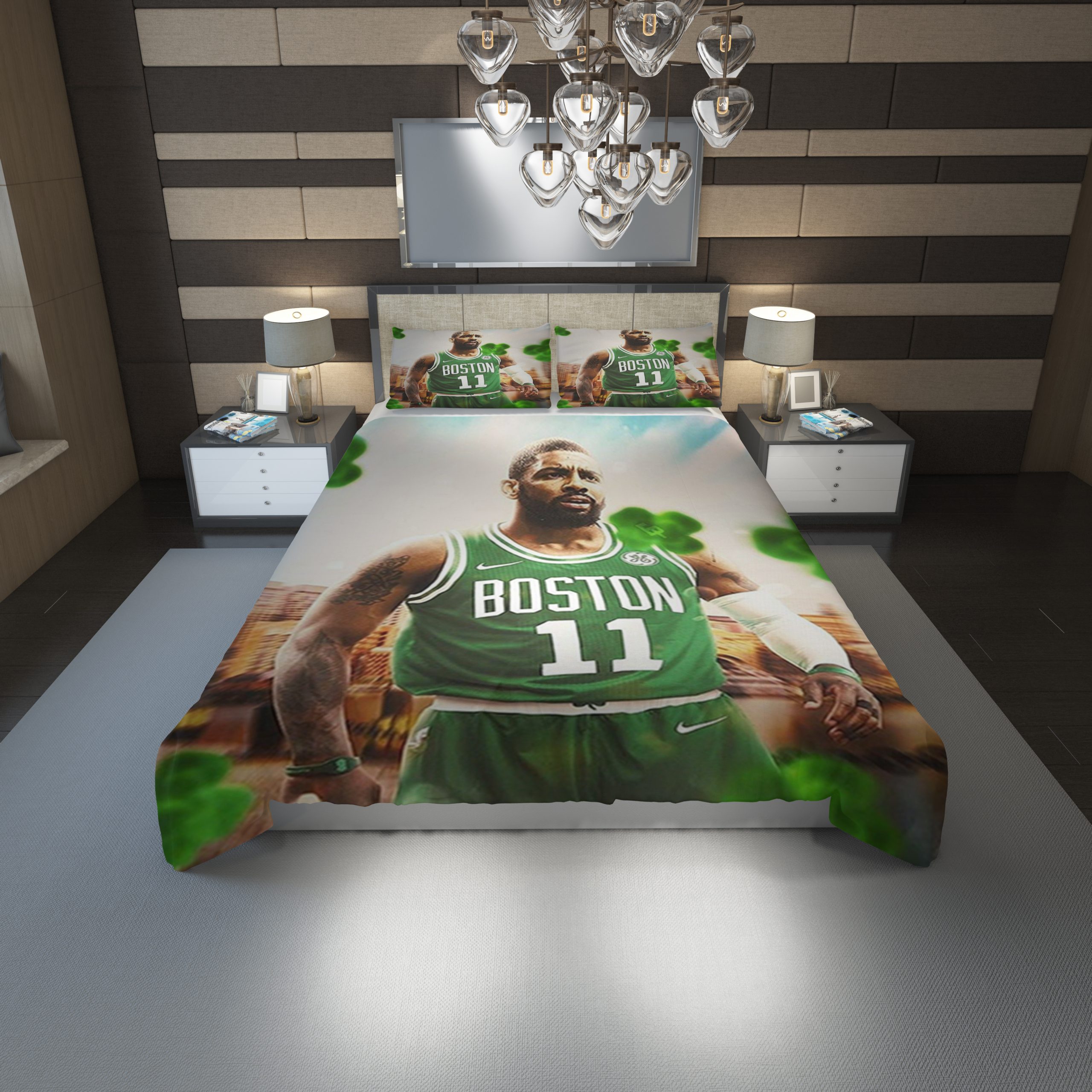 Kyrie Irving Celtics Duvet Cover and Pillowcase Set Bedding Set 1202 Kyrie Irving Celtics Duvet Cover and Pillowcase Set Bedding Set 1202