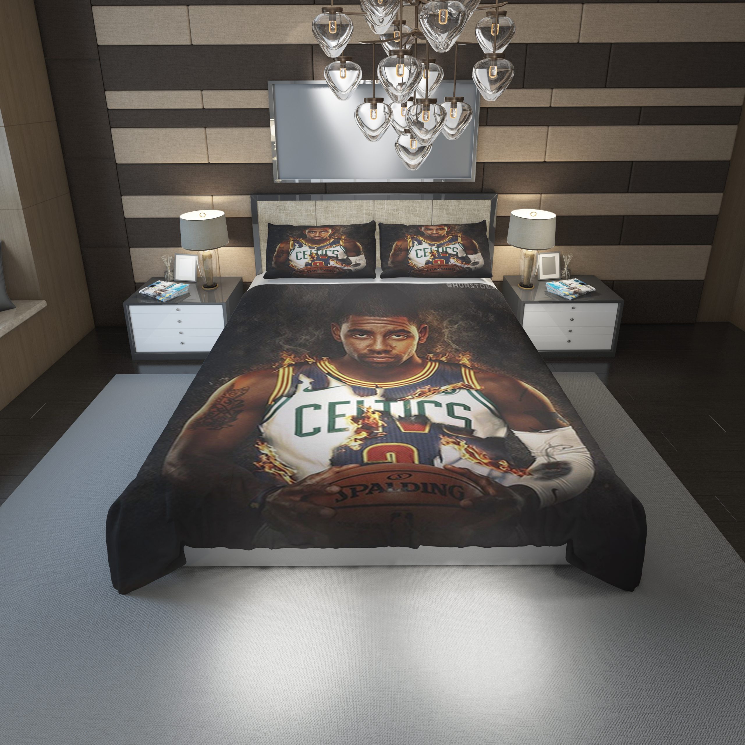 Kyrie Irving Celtics Duvet Cover and Pillowcase Set Bedding Set 1204 Kyrie Irving Celtics Duvet Cover and Pillowcase Set Bedding Set 1204