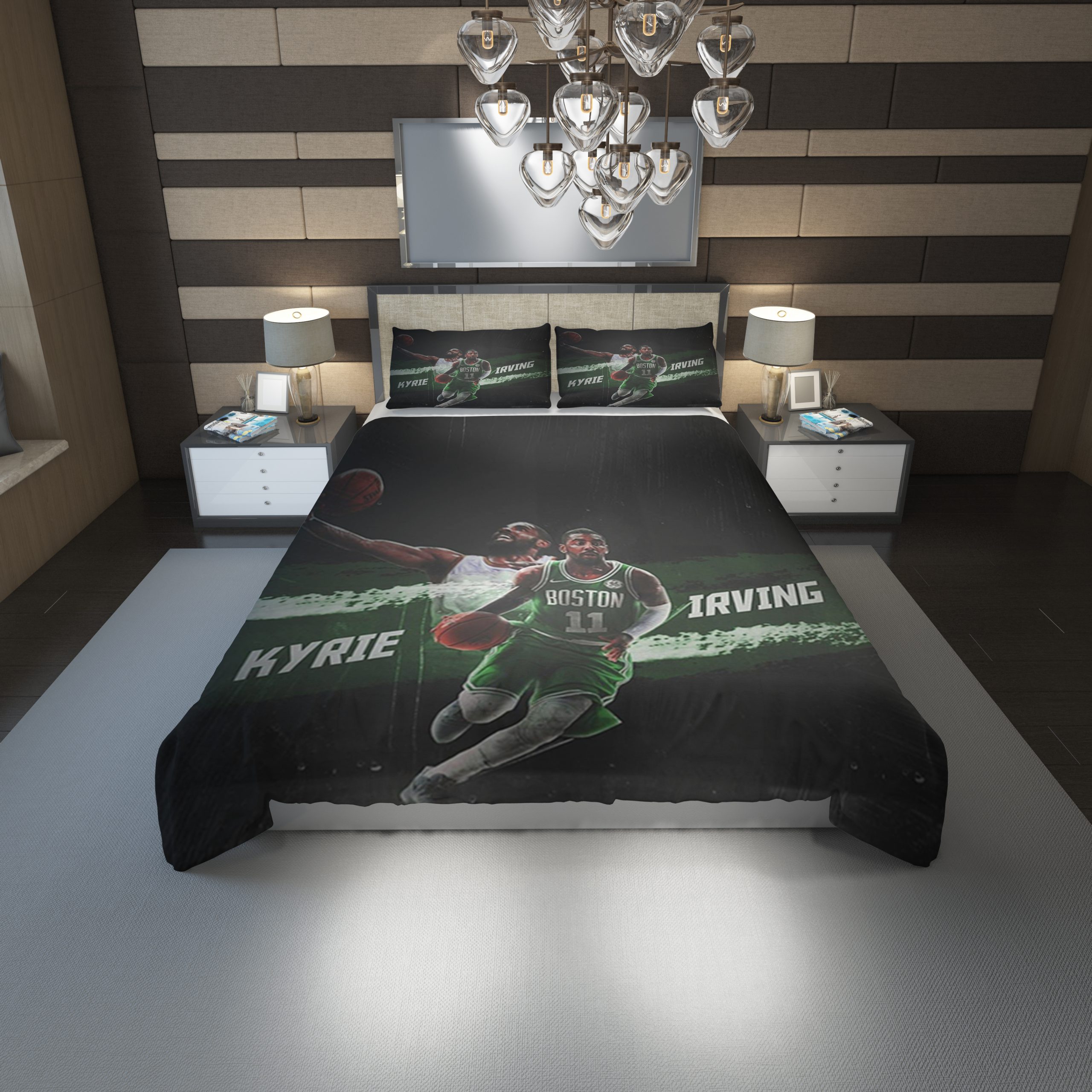 Kyrie Irving Celtics Duvet Cover and Pillowcase Set Bedding Set 1206 Kyrie Irving Celtics Duvet Cover and Pillowcase Set Bedding Set 1206