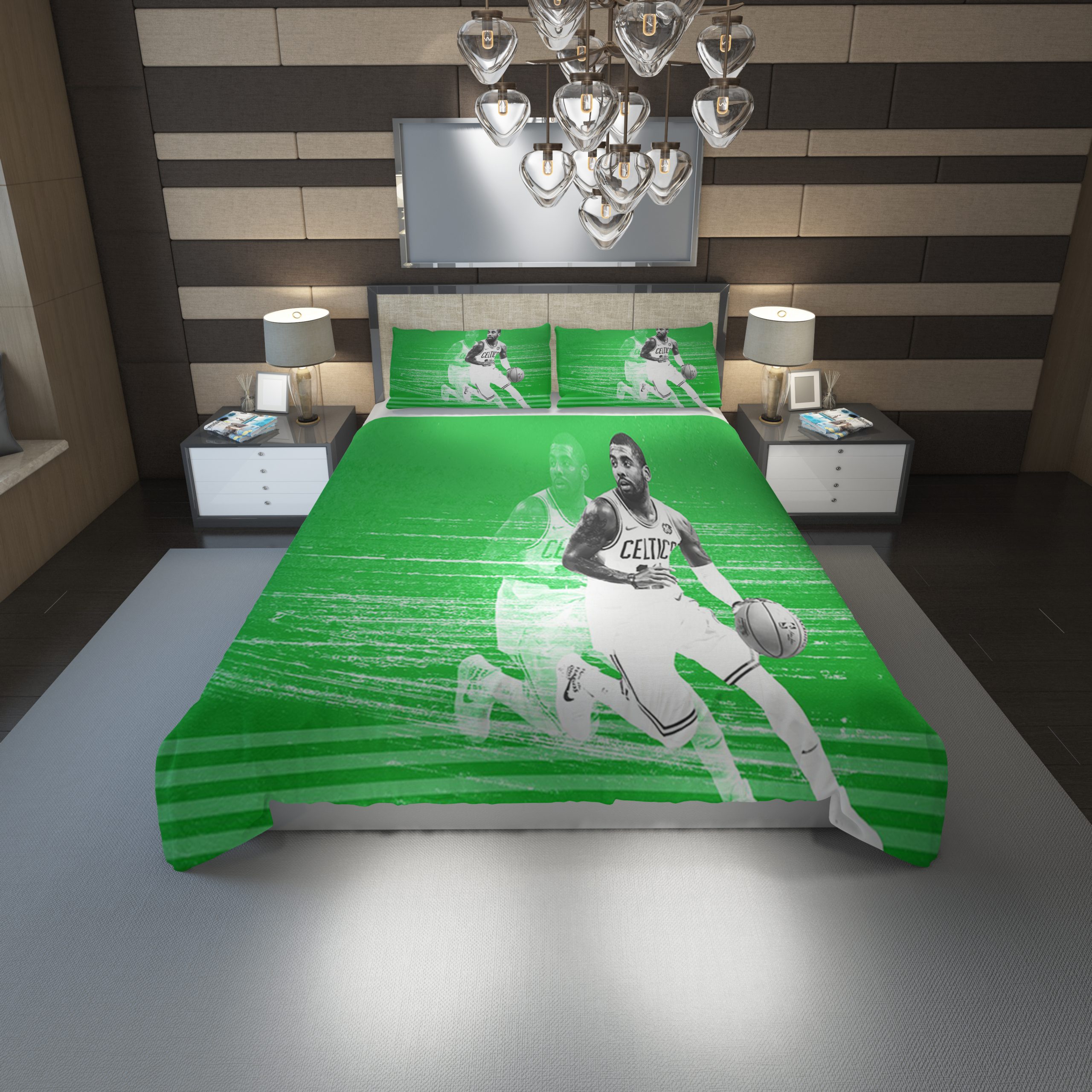 Kyrie Irving Celtics Duvet Cover and Pillowcase Set Bedding Set 1208 Kyrie Irving Celtics Duvet Cover and Pillowcase Set Bedding Set 1208