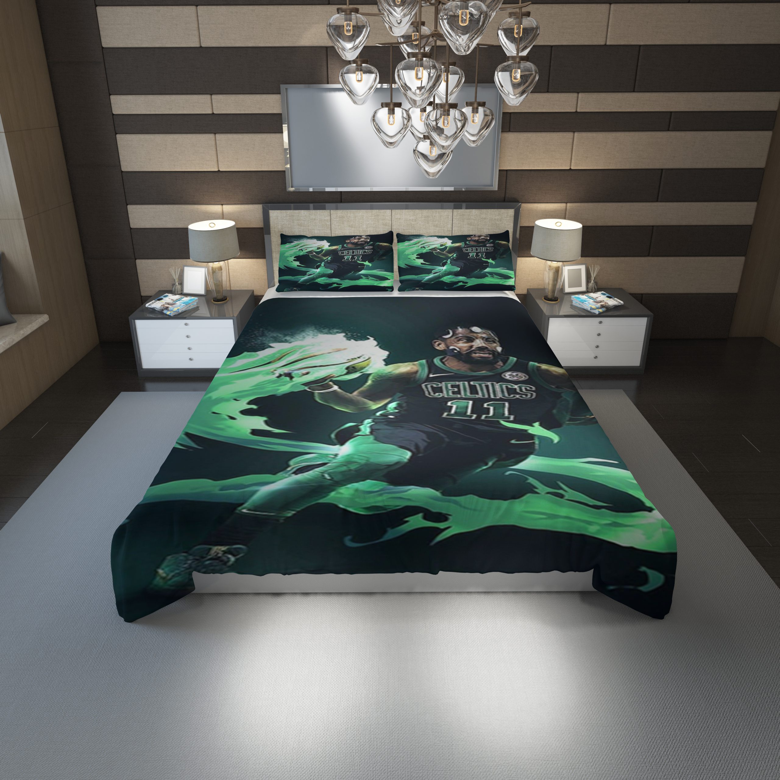 Kyrie Irving Celtics Duvet Cover and Pillowcase Set Bedding Set 1209 Kyrie Irving Celtics Duvet Cover and Pillowcase Set Bedding Set 1209