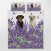 Labrador Lavender Quilt Bedding Set