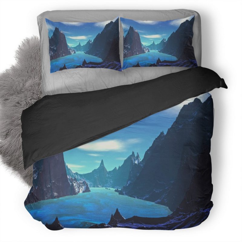 Lake Blue Landscape Artistic Vn Duvet Cover and Pillowcase Set Bedding Set Lake Blue Landscape Artistic Vn Duvet Cover and Pillowcase Set Bedding Set