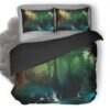 Lake Tropical Jungle Water Rc Duvet Cover and Pillowcase Set Bedding Set