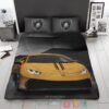 Lamborghini Car Yellow Grey Bedding Set