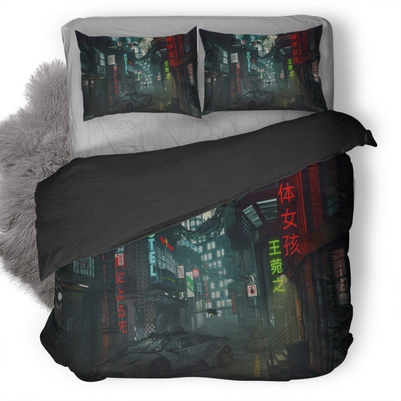 Lamborghini Cyperpunk Scifi Neon Lights Dy Duvet Cover and Pillowcase Set Bedding Set Lamborghini Cyperpunk Scifi Neon Lights Dy Duvet Cover and Pillowcase Set Bedding Set