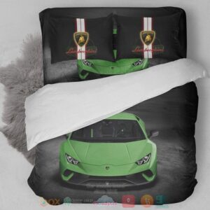 Lamborghini Green Aventador Sv Bedding Set