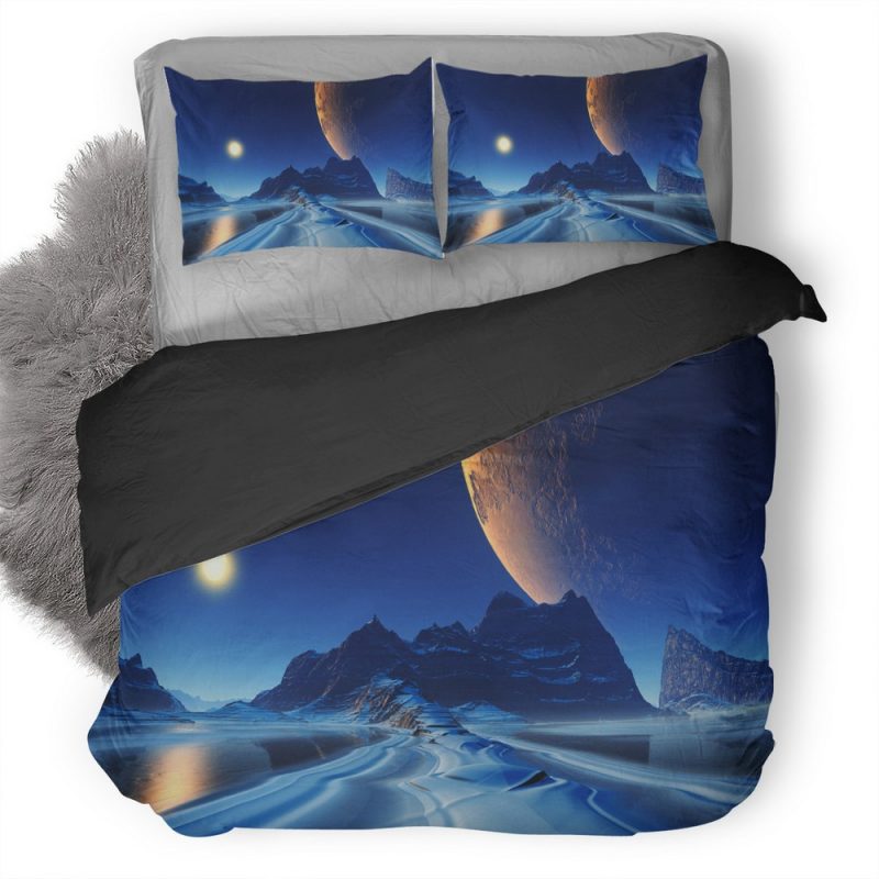 Landscape Cinematic Planets Reflection Nf Duvet Cover and Pillowcase Set Bedding Set Landscape Cinematic Planets Reflection Nf Duvet Cover and Pillowcase Set Bedding Set