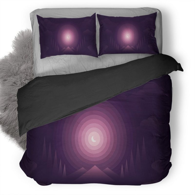 Landscape Dreamy Moon Minimalist Qj Duvet Cover and Pillowcase Set Bedding Set Landscape Dreamy Moon Minimalist Qj Duvet Cover and Pillowcase Set Bedding Set