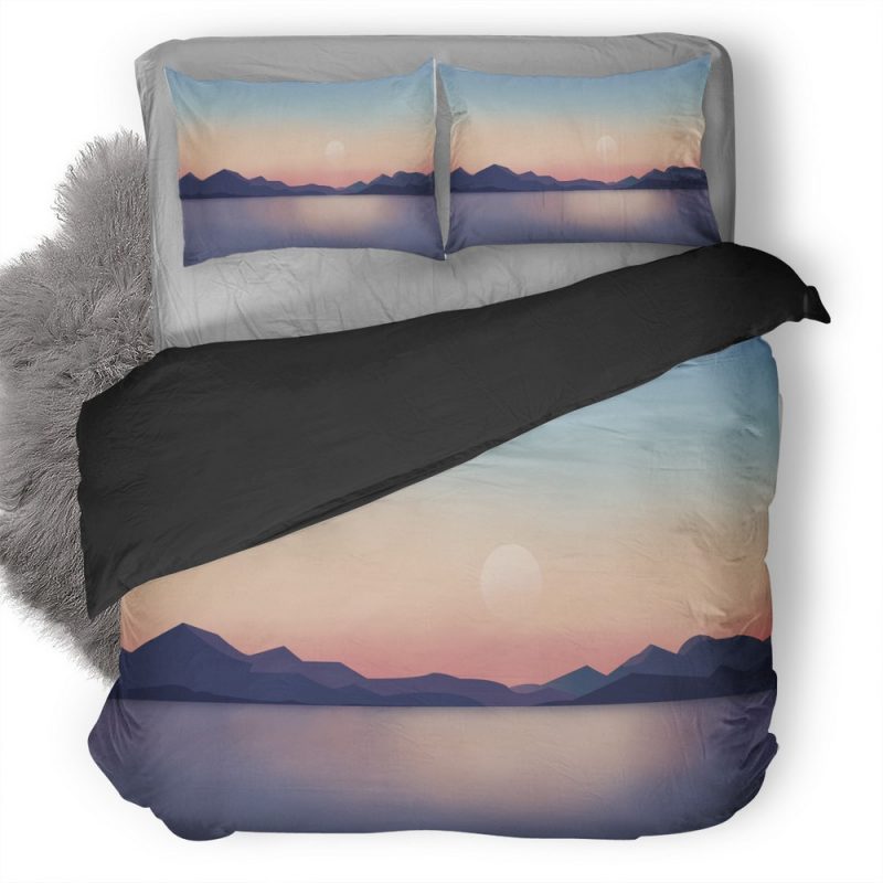 Landscape Illustration 0J Duvet Cover and Pillowcase Set Bedding Set Landscape Illustration 0J Duvet Cover and Pillowcase Set Bedding Set