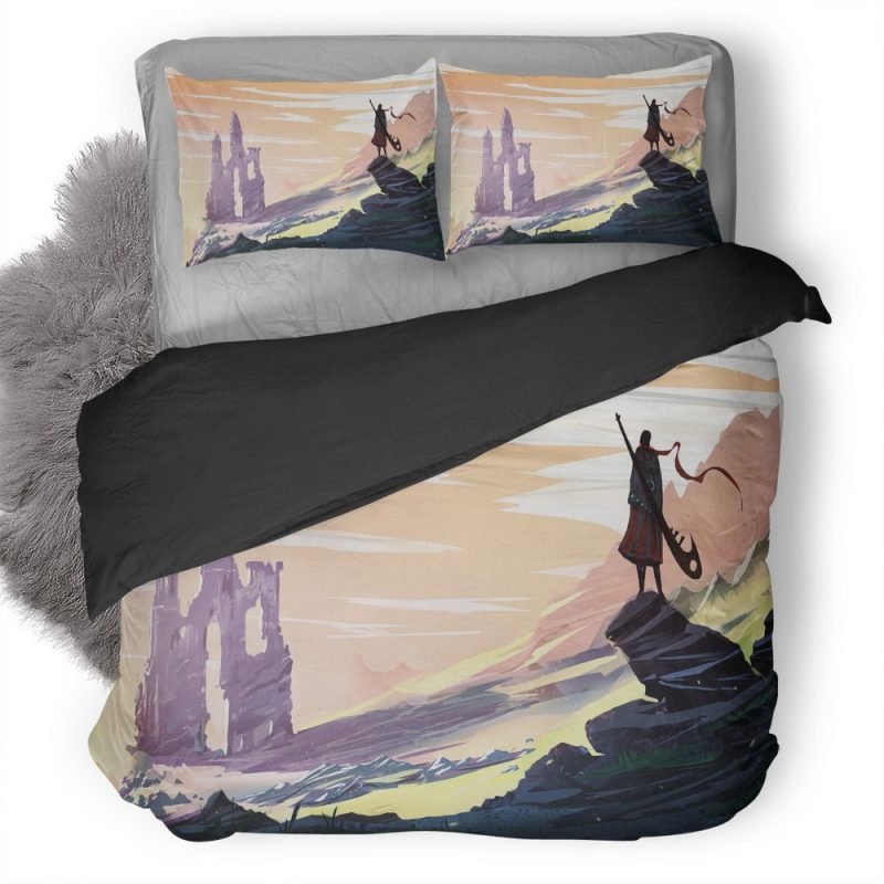Landscape Ruin Warrior Artwork Ct Duvet Cover and Pillowcase Set Bedding Set Landscape Ruin Warrior Artwork Ct Duvet Cover and Pillowcase Set Bedding Set