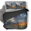 Landscape Scenery Moutain Autumn Digital Art P7 Duvet Cover and Pillowcase Set Bedding Set