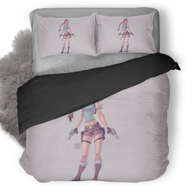 Lara Croft Artwork Qk Duvet Cover and Pillowcase Set Bedding Set Lara Croft Artwork Qk Duvet Cover and Pillowcase Set Bedding Set