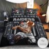 Las Vegas Raiders Santa Christmas Bedding Set-