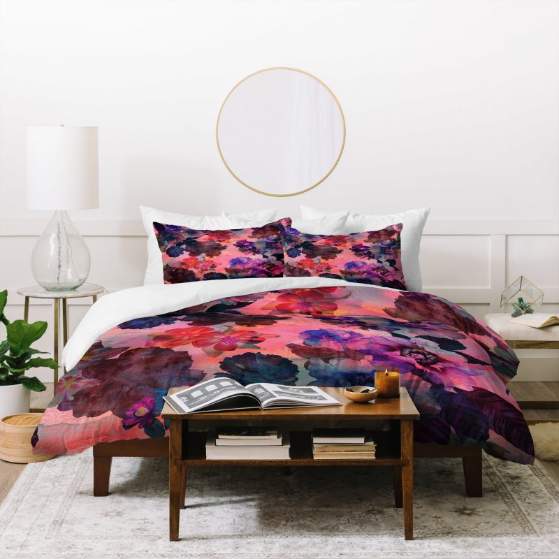 Le Fleur Pink Duvet Cover and Pillowcase Set Bedding Set Le Fleur Pink Duvet Cover and Pillowcase Set Bedding Set