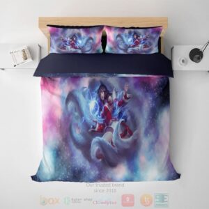 League Of Legends Ahri Fan Art Universe Gamming Bedding Set