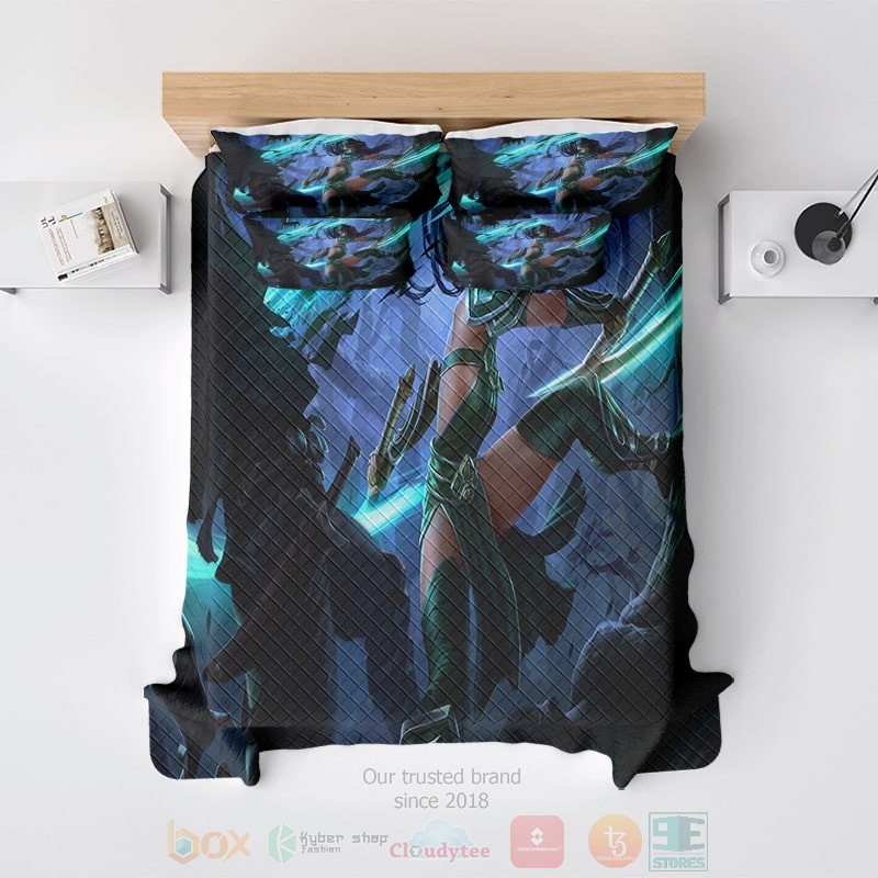 League Of Legends Akali Classic Skin Katana Bedding Set League Of Legends Akali Classic Skin Katana Bedding Set