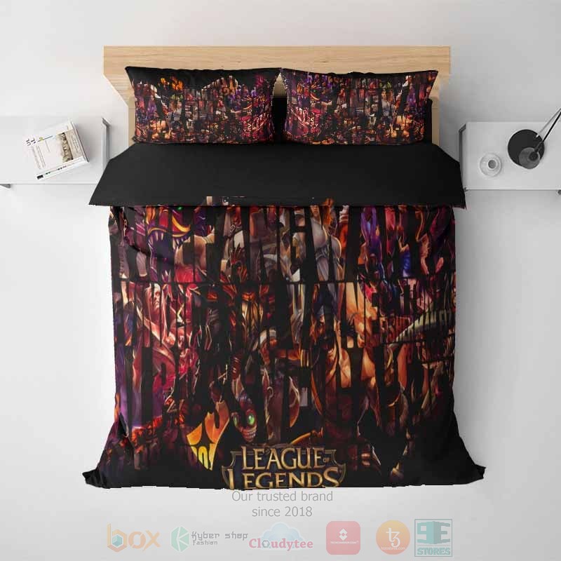 League Of Legends All Champions Embossed Gamming Bedding Set League Of Legends All Champions Embossed Gamming Bedding Set