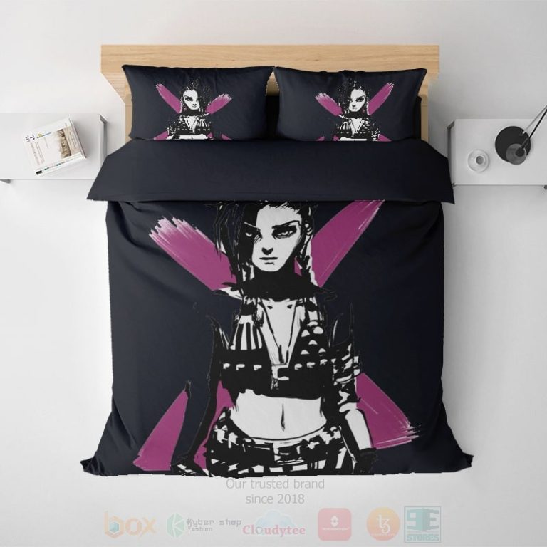 League-Of-Legends-Jinx-X-Graffiti-Arcane-Gamming-Bedding-Set-1