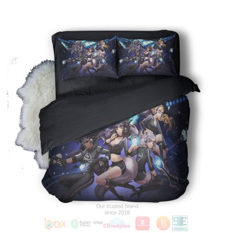 League-Of-Legends-Kda-3D-Look-Bedding-Set-1
