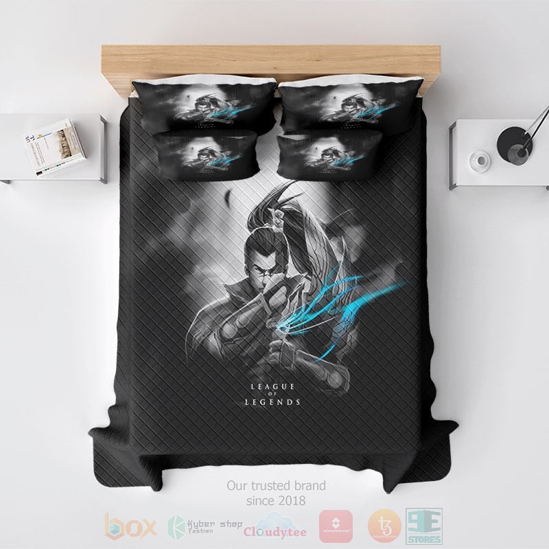 League Of Legends Yasuo Katana Dark Bedding Set League Of Legends Yasuo Katana Dark Bedding Set