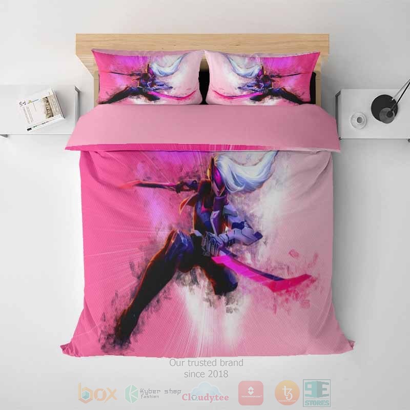 League Of Legens Katrina Pink Gamming Bedding Set League Of Legens Katrina Pink Gamming Bedding Set