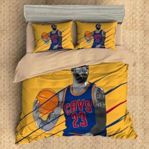 Lebron James 2 Duvet Cover and Pillowcase Set Bedding Set