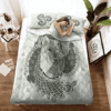 Legendary Wolf From Angient Mythology Nordic Viking Quilt Bedding Set- Limited Edition