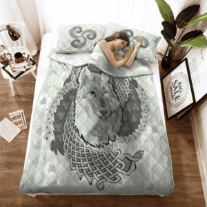 Legendary Wolf From Angient Mythology Nordic Viking Quilt Bedding Set- Limited Edition