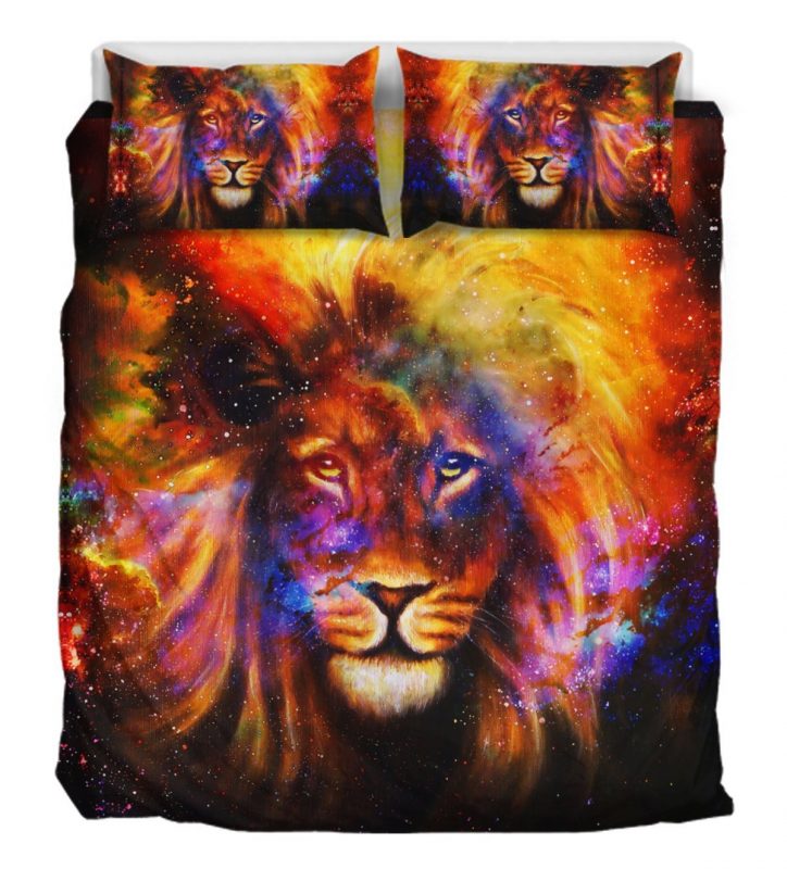 Leo Galaxy Duver Duvet Cover and Pillowcase Set Bedding Set Leo Galaxy Duver Duvet Cover and Pillowcase Set Bedding Set