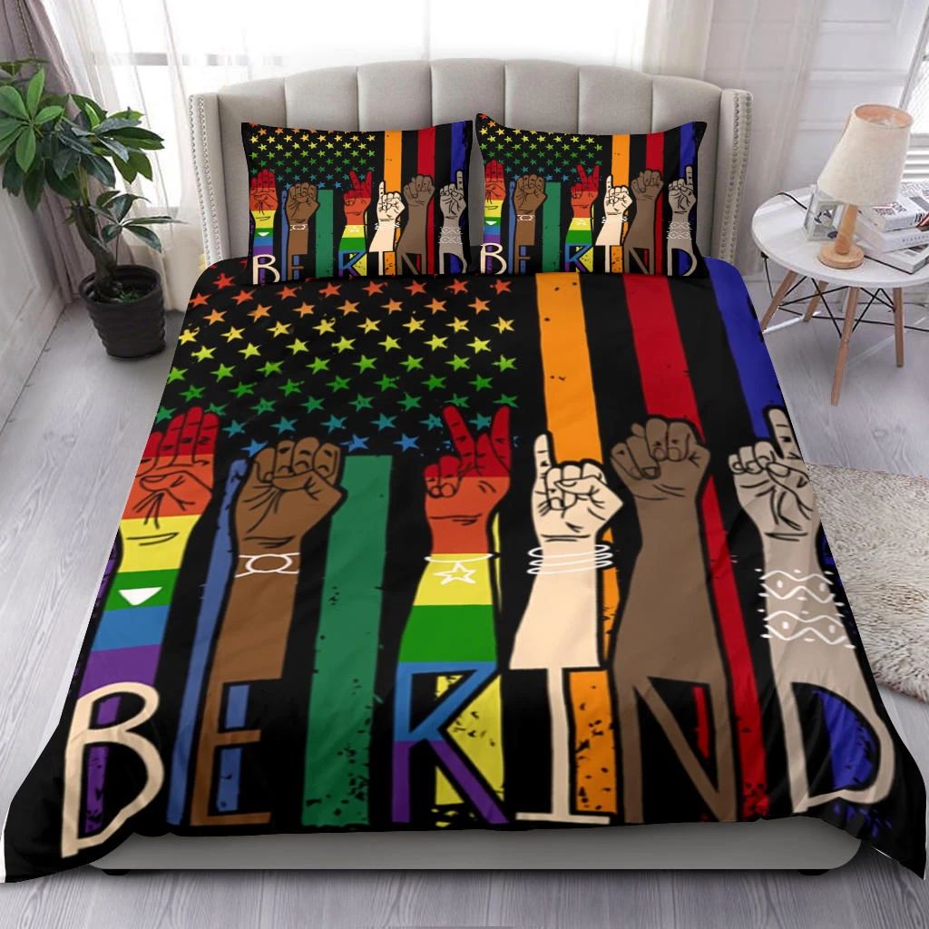 Lgbt Be Kind Bedding Set Lgbt Be Kind Bedding Set