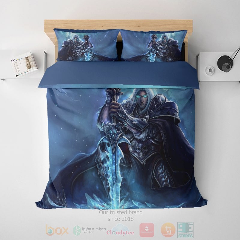Lich King Arthas Menethil World Of Warcraft Bedding Set Lich King Arthas Menethil World Of Warcraft Bedding Set