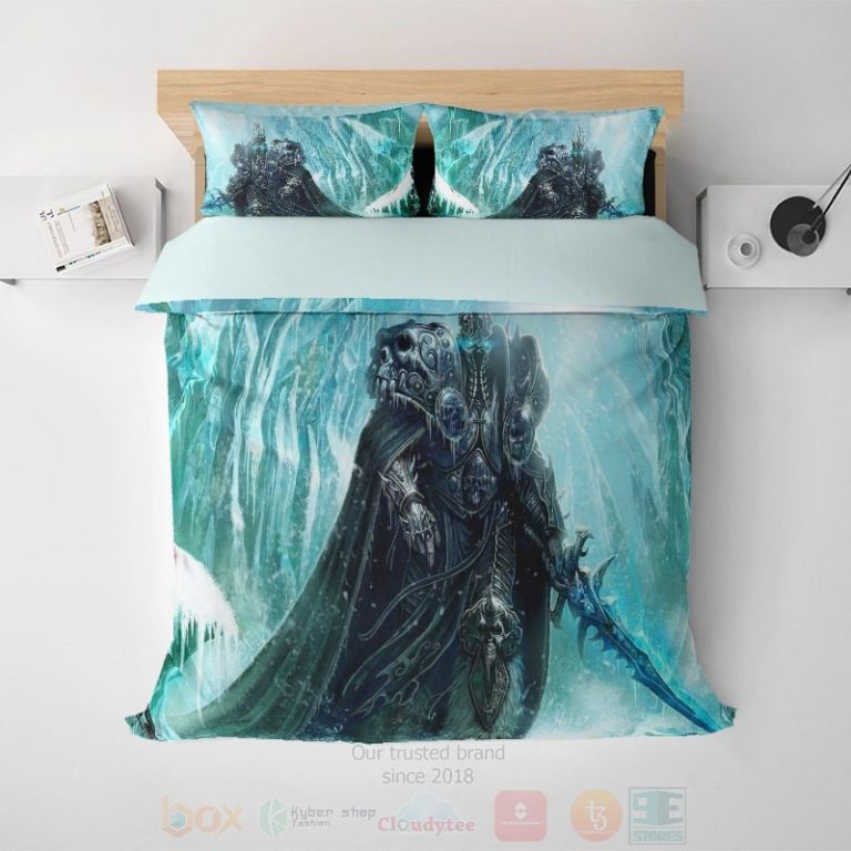 Lich-King-Snow-Brushed-World-Of-Warcraft-Bedding-Set-1