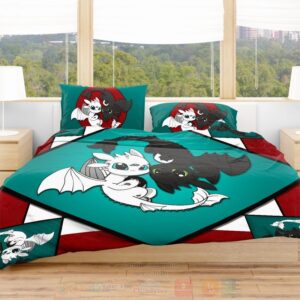 Light Fury How To Train Your Dragon Bedding Set