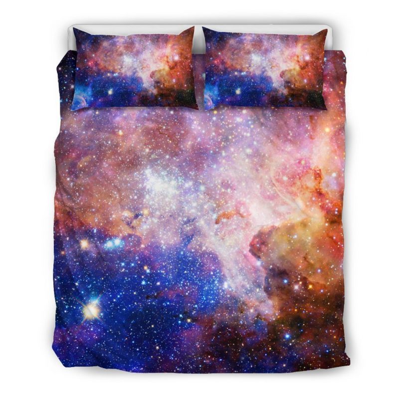 Light Stardust Galaxy Deep Space Print Duvet Cover and Pillowcase Set Bedding Set Light Stardust Galaxy Deep Space Print Duvet Cover and Pillowcase Set Bedding Set
