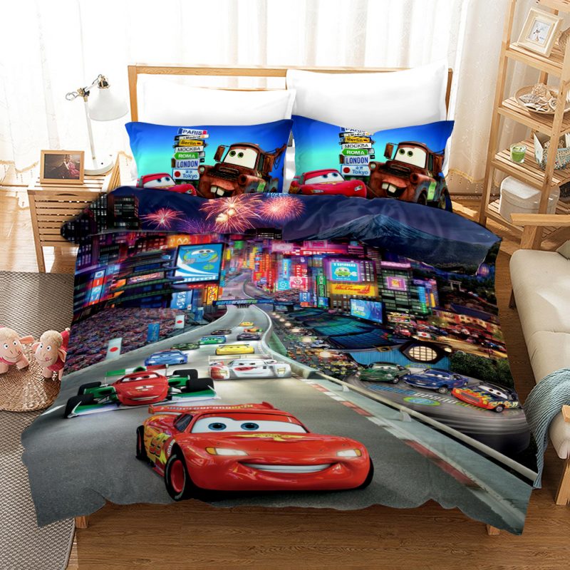 Lightning Mcqueen Cars 4 Duvet Cover and Pillowcase Set Bedding Set Lightning Mcqueen Cars 4 Duvet Cover and Pillowcase Set Bedding Set