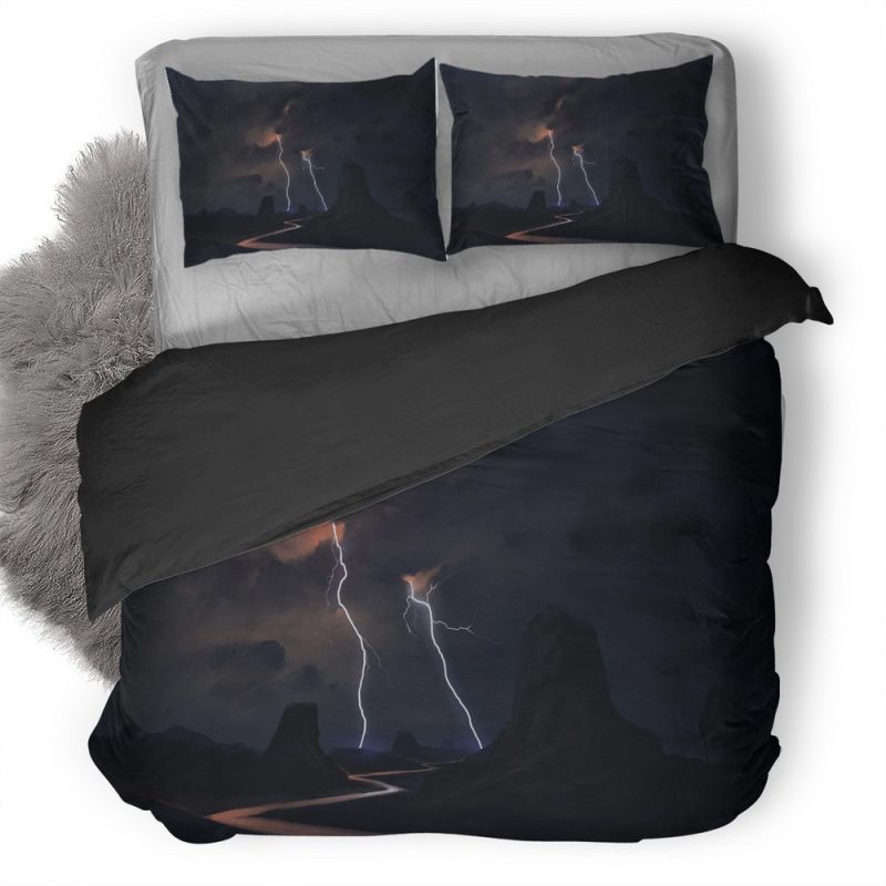 Lightning Road 9I Duvet Cover and Pillowcase Set Bedding Set Lightning Road 9I Duvet Cover and Pillowcase Set Bedding Set