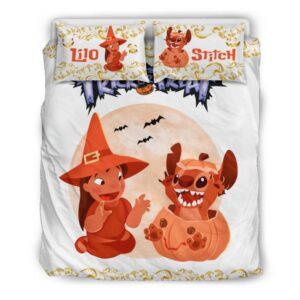 Lilo And Stitch Trick Or Treat Duvet Cover and Pillowcase Set Bedding Set