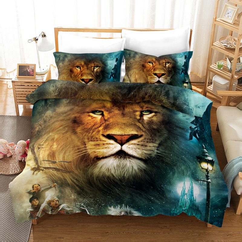 Lion Duvet Cover and Pillowcase Set Bedding Set 840 Lion Duvet Cover and Pillowcase Set Bedding Set 840