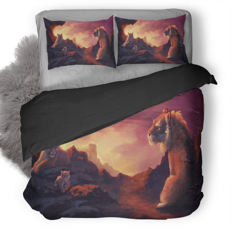 Lion Family Zl Duvet Cover and Pillowcase Set Bedding Set Lion Family Zl Duvet Cover and Pillowcase Set Bedding Set