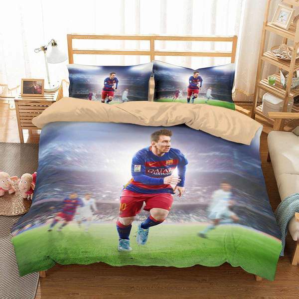 Lionel Messi 4 Duvet Cover and Pillowcase Set Bedding Set 528 Lionel Messi 4 Duvet Cover and Pillowcase Set Bedding Set 528