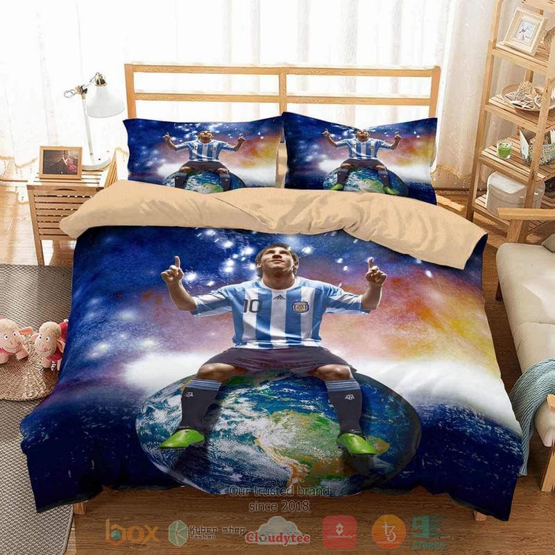 Lionel Messi Earth Bedding Set Lionel Messi Earth Bedding Set