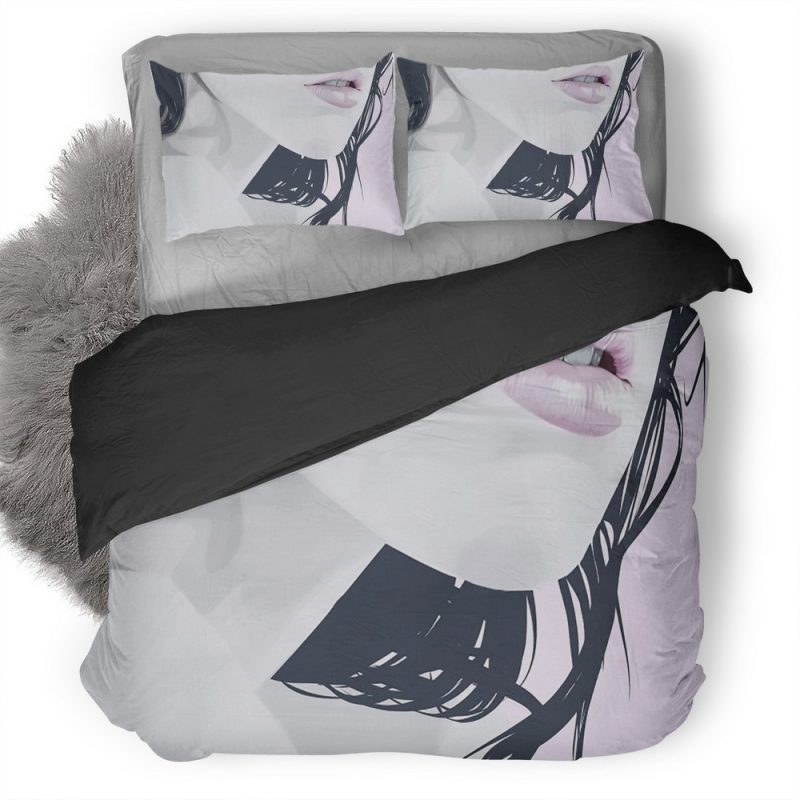 Lips Image Duvet Cover and Pillowcase Set Bedding Set Lips Image Duvet Cover and Pillowcase Set Bedding Set