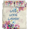Live Love Laugh Duver Duvet Cover and Pillowcase Set Bedding Set 900