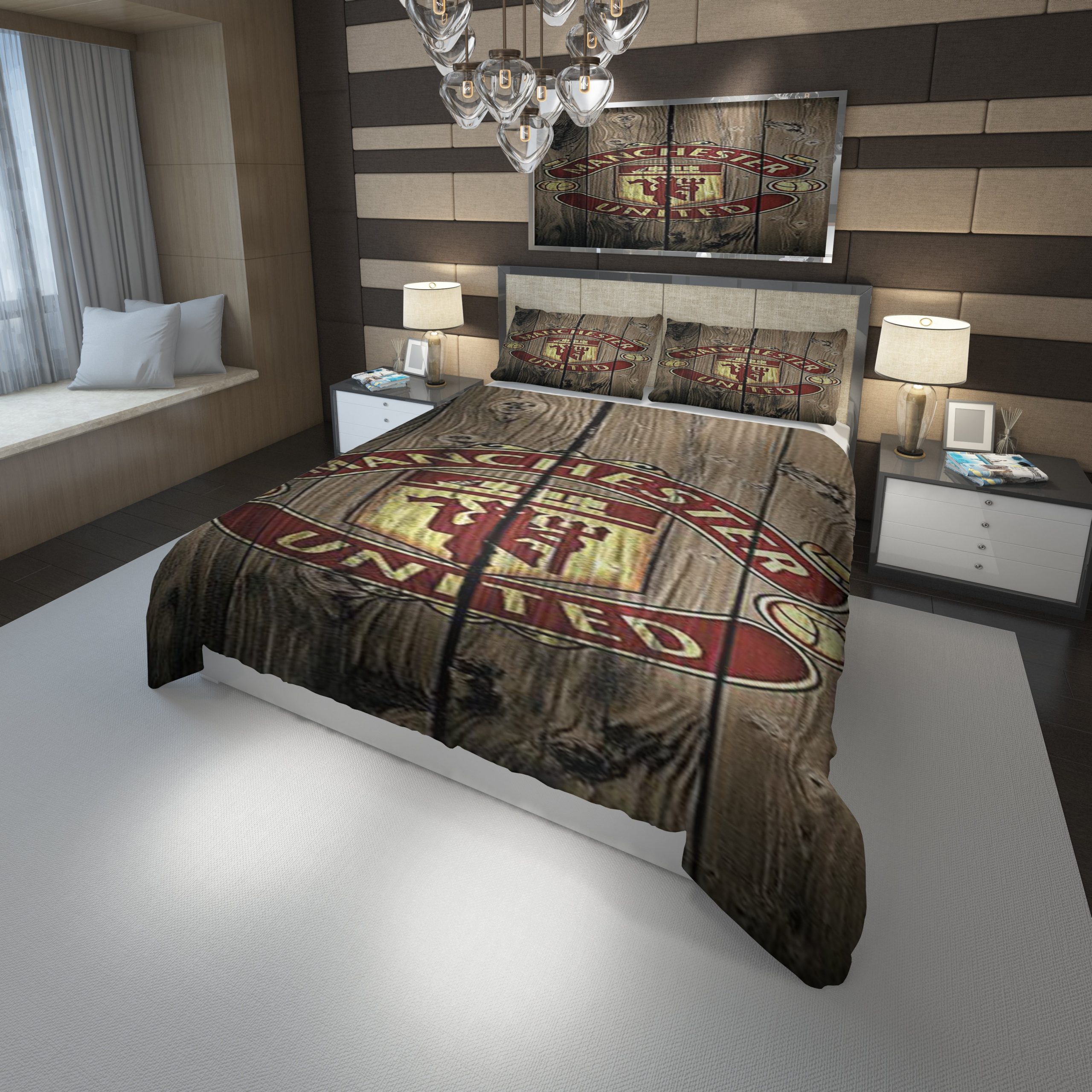 Logo Manchester F C 11 Duvet Cover and Pillowcase Set Bedding Set Logo Manchester F C 11 Duvet Cover and Pillowcase Set Bedding Set