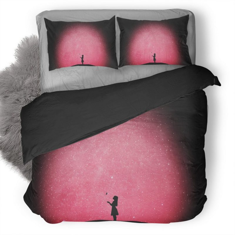 Loneliness Small Girl Butterfly Z2 Duvet Cover and Pillowcase Set Bedding Set Loneliness Small Girl Butterfly Z2 Duvet Cover and Pillowcase Set Bedding Set