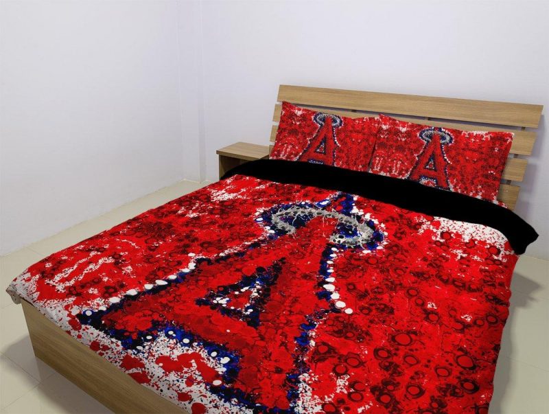 Los Angeles Angels Of Anaheim Duvet Cover and Pillowcase Set Bedding Set 981 Los Angeles Angels Of Anaheim Duvet Cover and Pillowcase Set Bedding Set 981