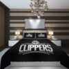 Los Angeles Clippers 55 NBA Basketball ize Duvet Cover and Pillowcase Set Bedding Set
