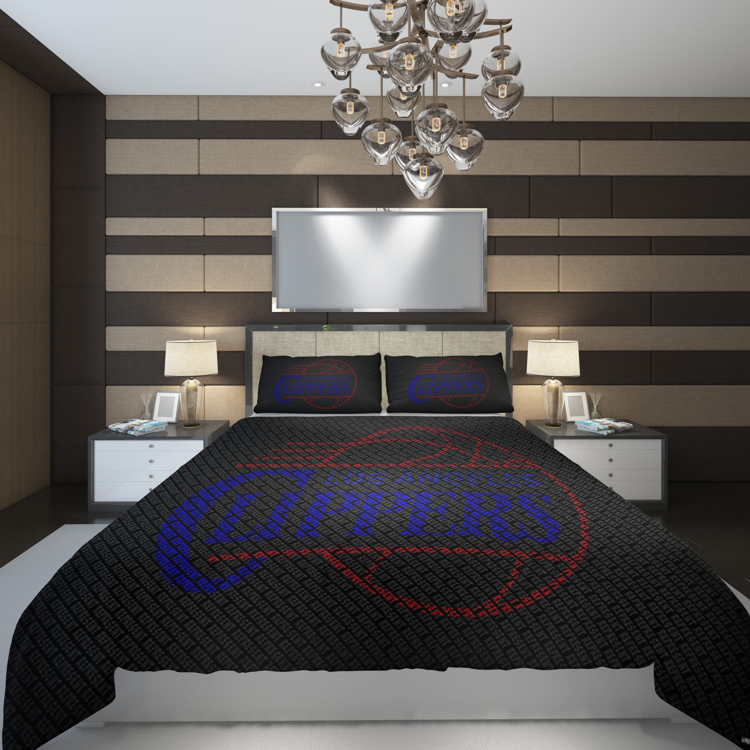 Los Angeles Clippers 67 NBA Basketball ize Duvet Cover and Pillowcase Set Bedding Set Los Angeles Clippers 67 NBA Basketball ize Duvet Cover and Pillowcase Set Bedding Set