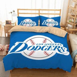 Los Angeles Dodgers 2 Duvet Cover and Pillowcase Set Bedding Set